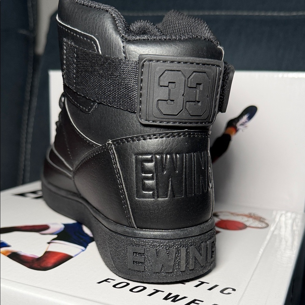 Ewing 33 HI Rebound Orion Strap Kids Black Sneakers Brand new with original box - Picture 7 of 11
